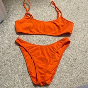 LA hearts pacsun orange bikini